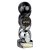 Hat-trick Strike Football Trophy | Player of the Year | 240mm | Black & Silver - PM25366D