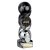 Hat-trick Strike Football Trophy | Parents Player | 240mm | Black & Silver - PM25368D