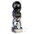 Hat-trick Strike Football Trophy | Player of the Match | 240mm | Black & Silver - PM25371D