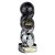 Hat-trick Strike Football Trophy | Top Goal Scorer | 190mm | Black & Silver - PM25372B