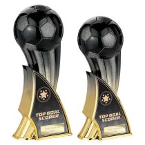 Firestorm Football Trophy | Heavyweight | Top Goal Scorer | 220mm | Black & Silver