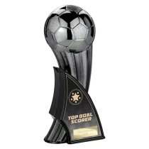 Firestorm Football Trophy | Heavyweight | Top Goal Scorer | 220mm | Black & Silver