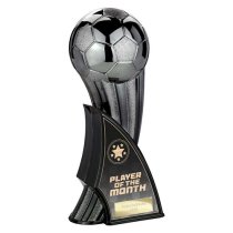 Firestorm Football Trophy | Heavyweight | Trainer of the Week | 220mm | Black & Silver