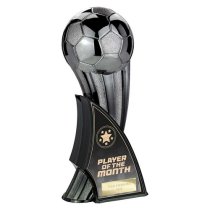 Firestorm Football Trophy | Heavyweight | Trainer of the Week | 240mm | Black & Silver