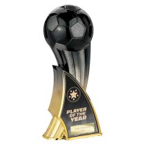 Firestorm Football Trophy | Heavyweight | Player of the Year | 240mm | Black & Gold