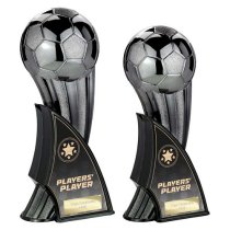 Firestorm Football Trophy | Heavyweight | Players Player | 220mm | Black & Gold