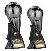 Firestorm Football Trophy | Heavyweight | Parents Player | 220mm | Black & Gold