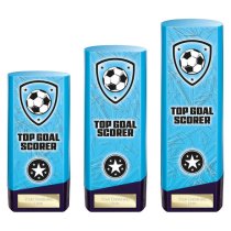 Prime Heavyweight Football Trophy | Top Goal Scorer | 160mm | Blue