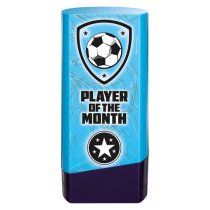 Prime Heavyweight Football Trophy | Player of the Month | 160mm | Blue