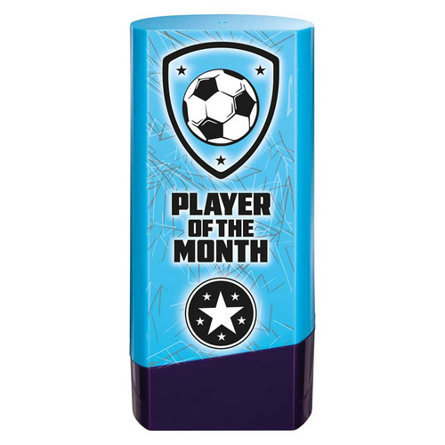 Prime Heavyweight Football Trophy | Player of the Month | 160mm | Blue