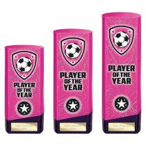 Prime Heavyweight Football Trophy | Player of the Year | 160mm | Pink