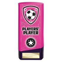 Prime Heavyweight Football Trophy | Players Player | 160mm | Pink