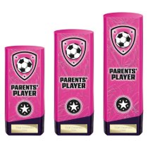 Prime Heavyweight Football Trophy | Parents Player | 160mm | Pink