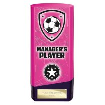 Prime Heavyweight Football Trophy | Managers Player | 160mm | Pink