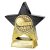 Superstar Football Trophy | Managers Player | 110mm | Black & Gold - PA25051A