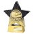 Superstar Football Trophy | Most Improved Player | 140mm | Black & Gold - PA25053B