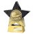 Superstar Football Trophy | Parents Player | 140mm | Black & Gold - PA25054B