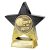 Superstar Football Trophy | Player of the Match | 110mm | Black & Gold - PA25055A