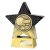 Superstar Football Trophy | Player of the Match | 140mm | Black & Gold - PA25055B