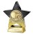 Superstar Football Trophy | Player of the Month | 110mm | Black & Gold - PA25056A