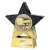 Superstar Football Trophy | Player of the Year | 140mm | Black & Gold - PA25057B