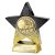 Superstar Football Trophy | Players Player | 110mm | Black & Gold - PA25058A