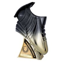 Power Boot Football Trophy | Heavyweight | Managers Player | 250mm | Black & Gold