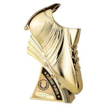 Power Boot Football Trophy | Heavyweight | Players Player | 250mm | Gold