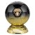 Elite Football Trophy | Heavyweight | Player of the Year | 185mm | Black & Gold - PM25401C