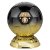 Elite Football Trophy | Heavyweight | Player of the Year | 205mm | Black & Gold - PM25401D