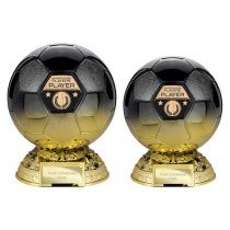 Elite Football Trophy | Heavyweight | Players Player | 185mm | Black & Gold