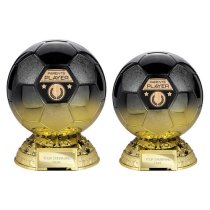 Elite Football Trophy | Heavyweight | Parents Player | 185mm | Black & Gold