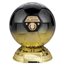 Elite Football Trophy | Heavyweight | Parents Player | 205mm | Black & Gold