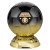 Elite Football Trophy | Heavyweight | Parents Player | 205mm | Black & Gold - PM25403D