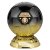 Elite Football Trophy | Heavyweight | Thank you Coach | 185mm | Black & Gold - PM25408C