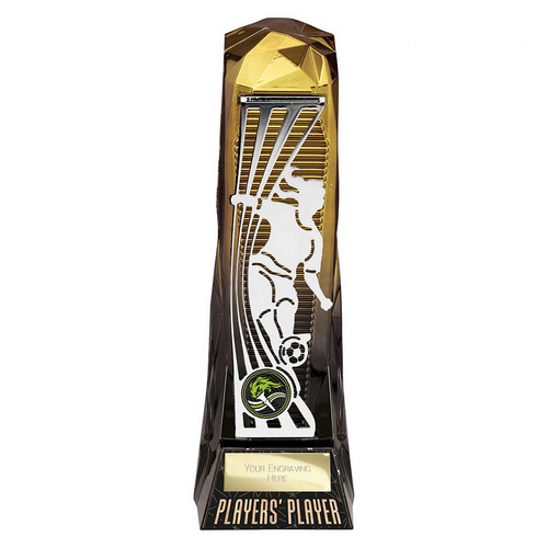 Shard Female Football Trophy | Players Player | 230mm | Black & Gold