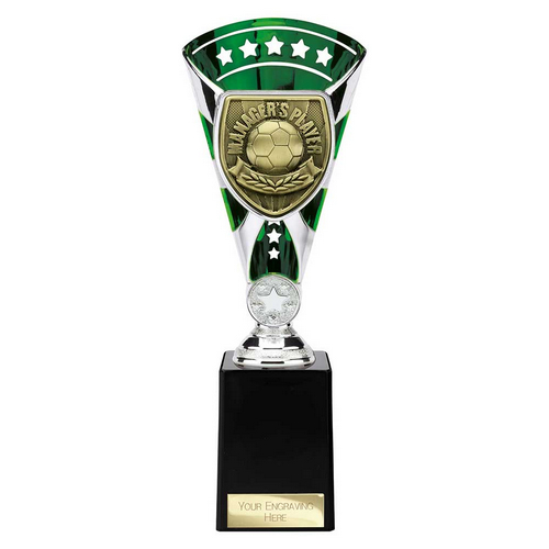 Cobra Star Football Trophy | Managers Player | 255mm | Green