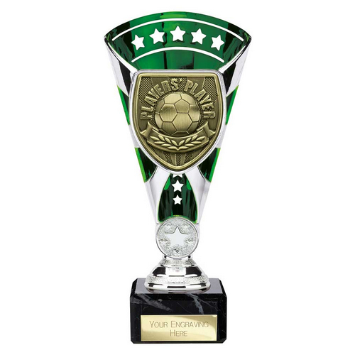 Cobra Star Football Trophy | Players Player | 210mm | Green