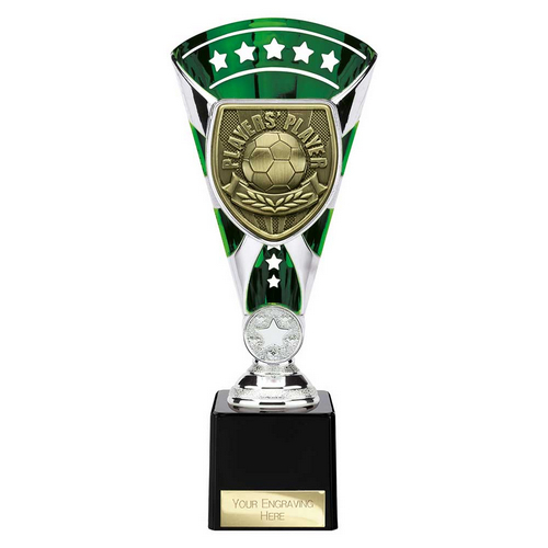 Cobra Star Football Trophy | Players Player | 230mm | Green