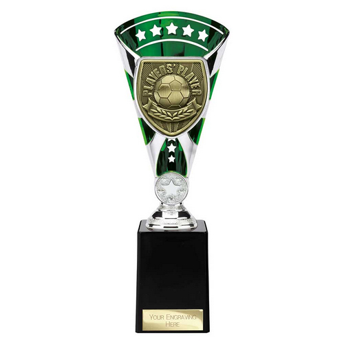 Cobra Star Football Trophy | Players Player | 255mm | Green