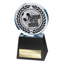 Emperor Crystal Football Trophy | Player of the Match | 155mm | Clear