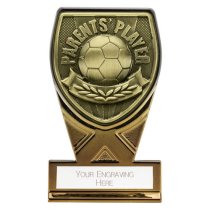 Fusion Cobra Football Trophy Plaque | Parents Player | 110mm | Black & Gold