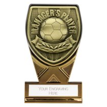 Fusion Cobra Football Trophy Plaque | Managers Player | 110mm | Black & Gold