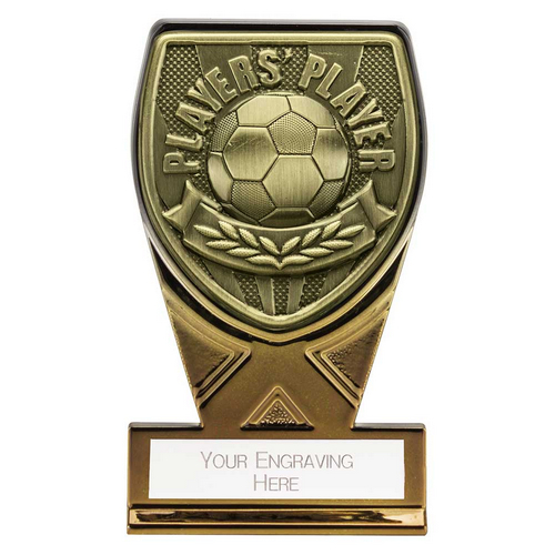 Fusion Cobra Football Trophy Plaque | Players Player | 110mm | Black & Gold