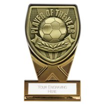 Fusion Cobra Football Trophy Plaque | Player of the Year | 110mm | Black & Gold