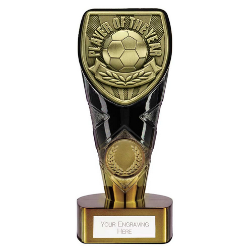 Fusion Cobra Football Trophy | Player of the Year | 150mm | Black & Gold