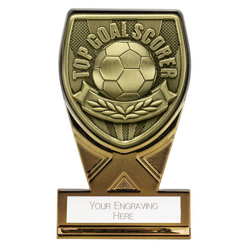 Fusion Cobra Football Trophy Plaque | Top Scorer | 110mm | Black & Gold