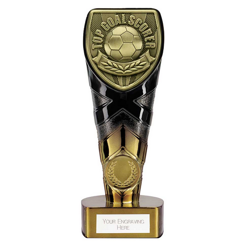 Fusion Cobra Football Trophy | Top Scorer | 175mm | Black & Gold