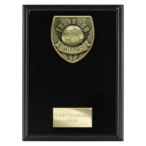 Cobra Plaque Football Trophy | Thank you Coach | 175mm | Black