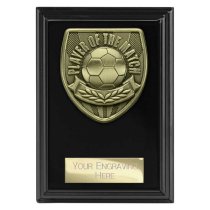 Cobra Plaque Football Trophy | Player of the Match | 125mm | Black